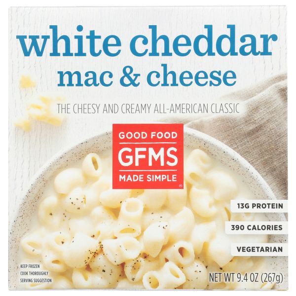 GOOD FOOD MADE SIMPLE: White Cheddar Mac Entree, 9.4 oz