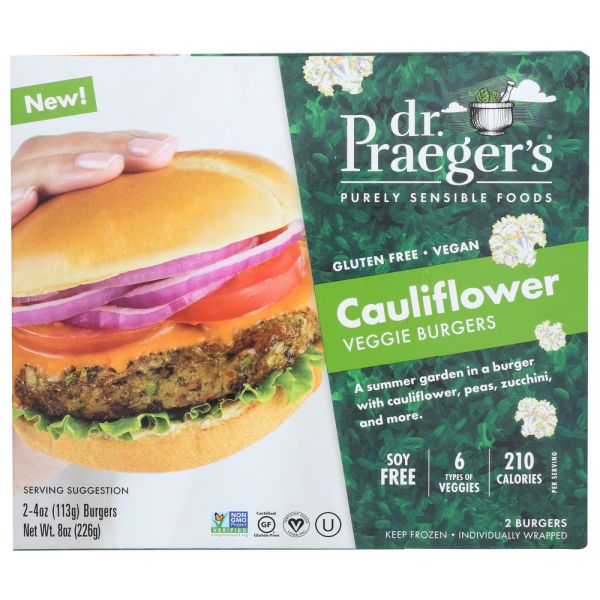 DR PRAEGER: Cauliflower Veggie Burger, 8 oz