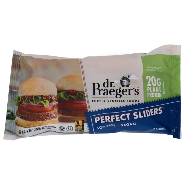DR PRAEGER: Slider Burger Meatless, 4.7 oz