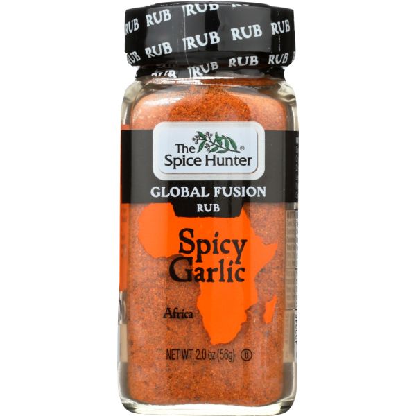 SPICE HUNTER: Global Fusion Rub Spicy Garlic, 2 oz