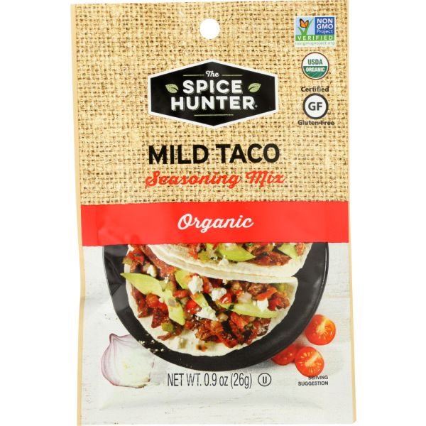 SPICE HUNTER: Organic Mild Taco Seasoning Mix, 0.9 oz