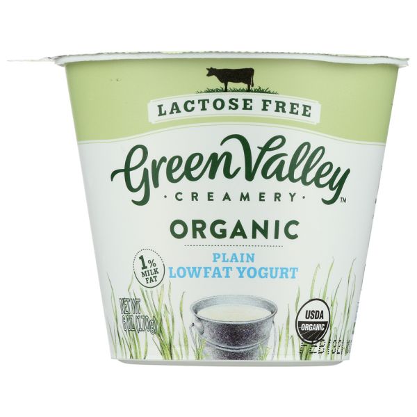 GREEN VALLEY ORGANICS: Organic Plain Lactose Free Low Fat Yogurt, 6 oz