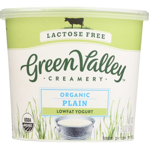 GREEN VALLEY CREAMERY: Organic Plain Lowfat Yogurt, 24 oz