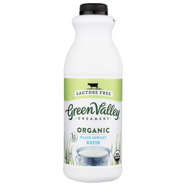 GREEN VALLEY ORGANICS: Kefir Lactose Free Plain, 32 oz