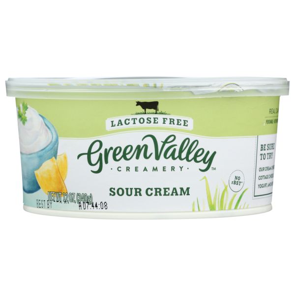 GREEN VALLEY CREAMERY: Sour Cream Lactose Free, 12 oz