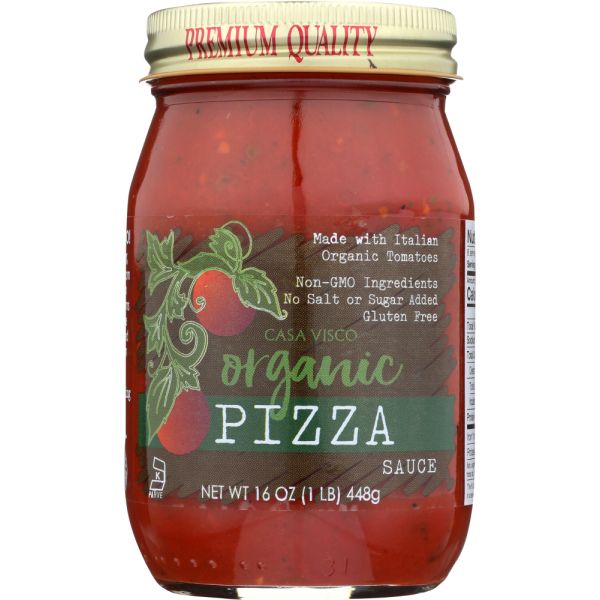 CASA VISCO: Organic Pizza Sauce, 16 oz