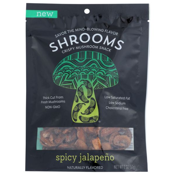 SHROOMS: Spicy Jalapeno Crispy Mushroom Snack, 2 oz