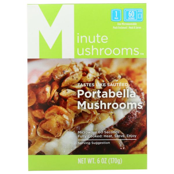 MINUTE MUSHROOMS: Sauteed Portabella Mushrooms, 6 oz