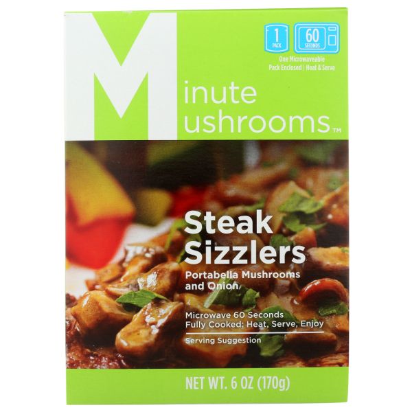 MINUTE MUSHROOMS: Steak Sizzlers, 6 oz
