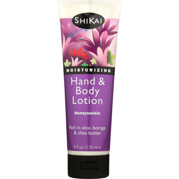 SHIKAI: Hand and Body Lotion Honeysuckle, 8 oz