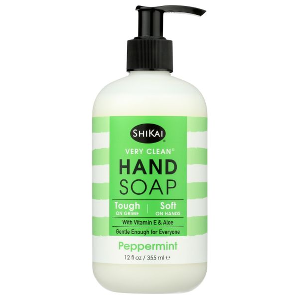 SHIKAI: Very Clean Liquid Hand Soap Peppermint, 12 oz