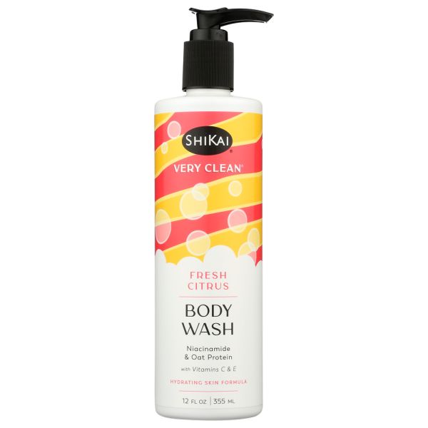 SHIKAI: Very Clean Fresh Citrus Body Wash, 12 fo