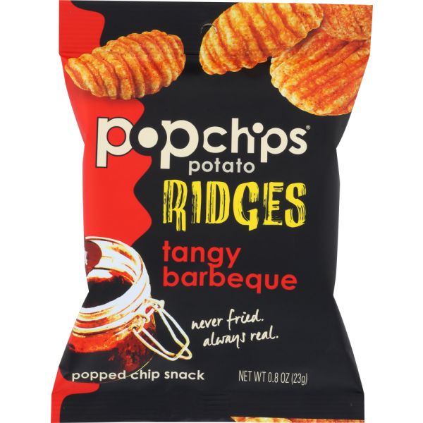 POPCHIPS: Chips Ridges Tangy Barbeque, 0.8 oz