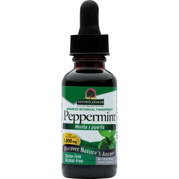 NATURES ANSWER: Peppermint Leaf Alcohol Free, 1 oz