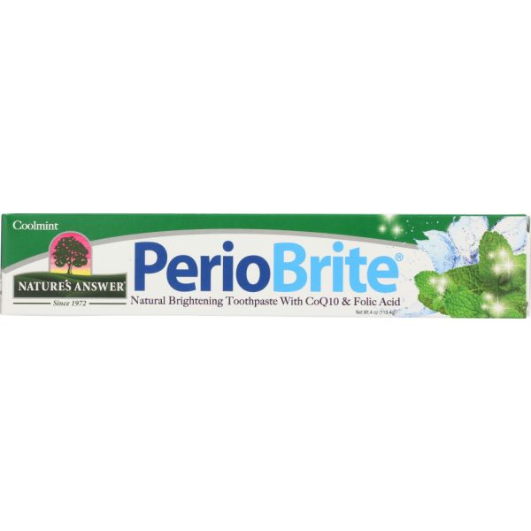 NATURE'S ANSWER: PerioBrite Toothpaste Cool Mint, 4 oz
