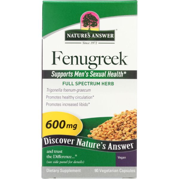NATURES ANSWER: Fenugreek Herb Seed, 90 vc