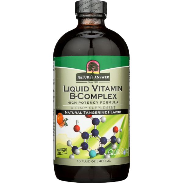 NATURES ANSWER: Liquid Vitamin B Complex, 16 fo