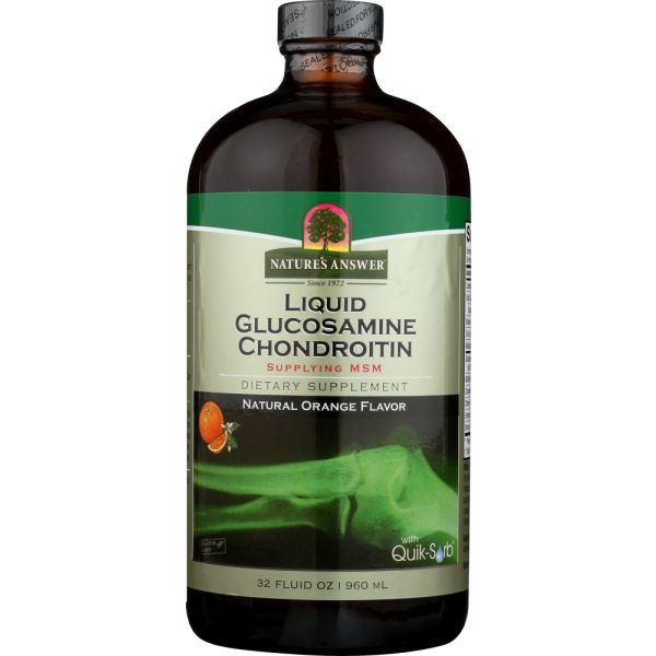 NATURES ANSWER: Liquid Glucosamine and Chondroitin, 32 oz
