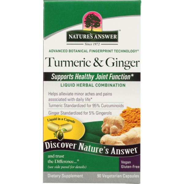 NATURES ANSWER: Tumeric Ginger, 90 vc