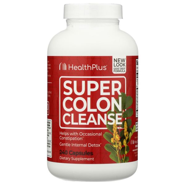 HEALTH PLUS: Super Colon Cleanse 500 mg, 240 capsules