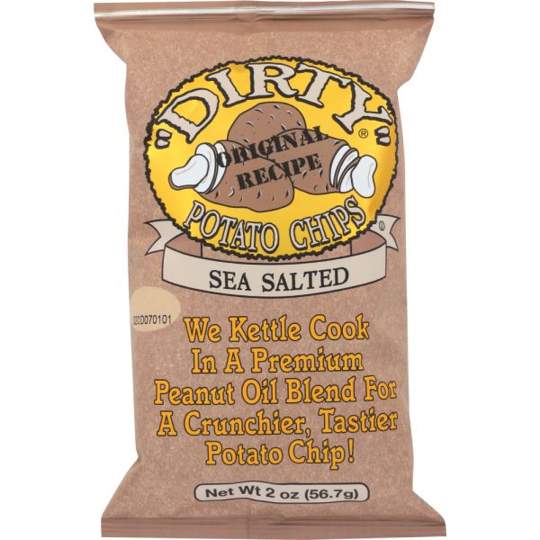 DIRTY POTATO CHIP: Chip Potato Sea Salted, 2 oz