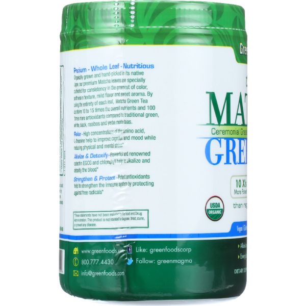Green Foods Organic Matcha Green Tea, 11 Oz