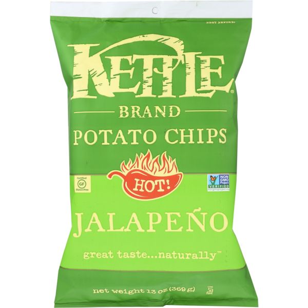 KETTLE FOODS: Chip Potato Jalapeno Party Size, 13 oz