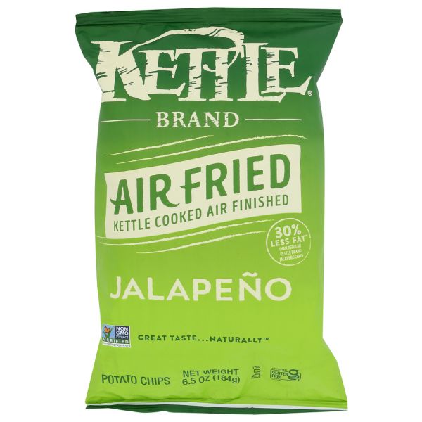 KETTLE FOODS: Air Fried Jalapeno Kettle Chips, 6.5 oz