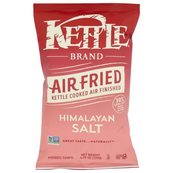 KETTLE FOODS: Air Fried Himalayan Salt Potato Chips, 4.25 oz
