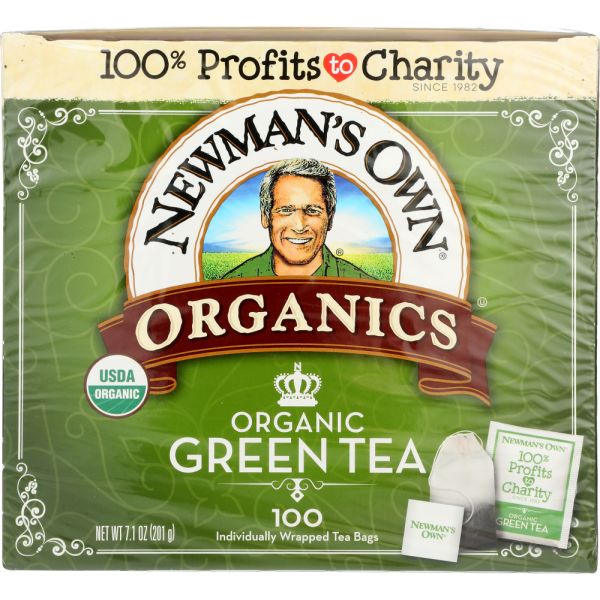 NEWMANS OWN ORGANICS: Organic Green Tea, 100 bg