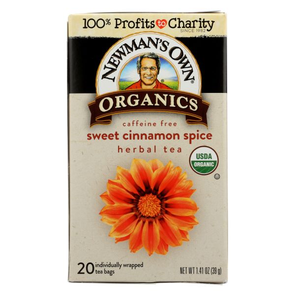 NEWMAN'S OWN ORGANICS: Sweet Cinnamon Spice Herbal Tea, 20 bg