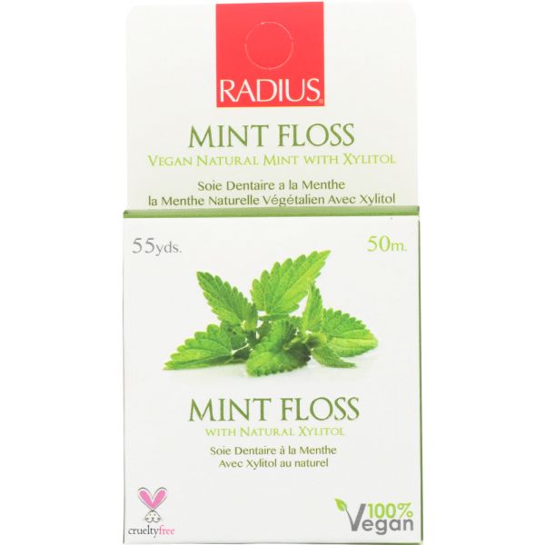 RADIUS: Floss 55 Yards Mint Vegan, 1 ea