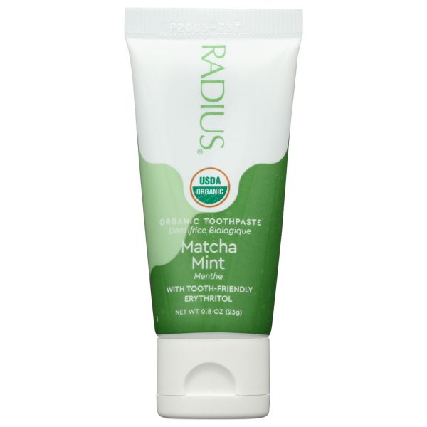 RADIUS: Matcha Mint Organic Toothpaste, 0.8 oz