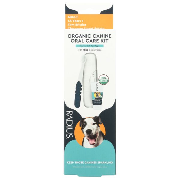 RADIUS: Organic Canine Dental Kit With Free Critter Case For Puppies, 1 ea