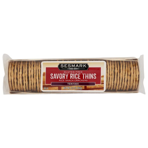 SESMARK: Savory Rice Thins Teriyaki, 3.2 oz