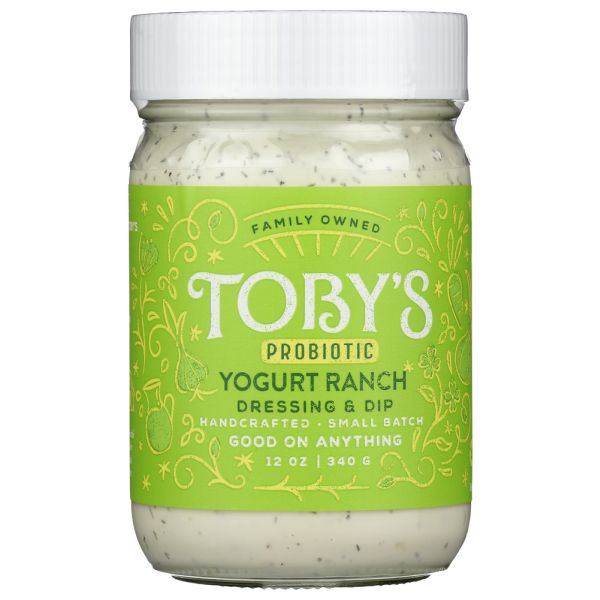 TOBYS: Probiotic Yogurt Ranch Dressing And Dip, 12 oz
