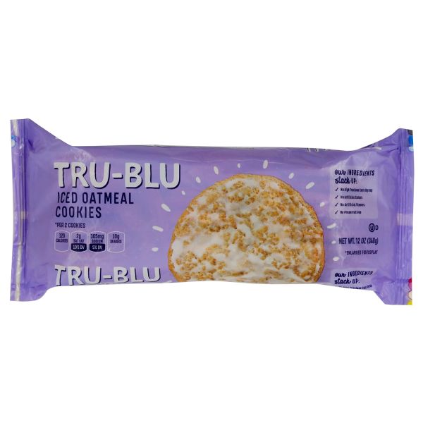 TRUBLU: Iced Oatmeal Cookies, 12 oz