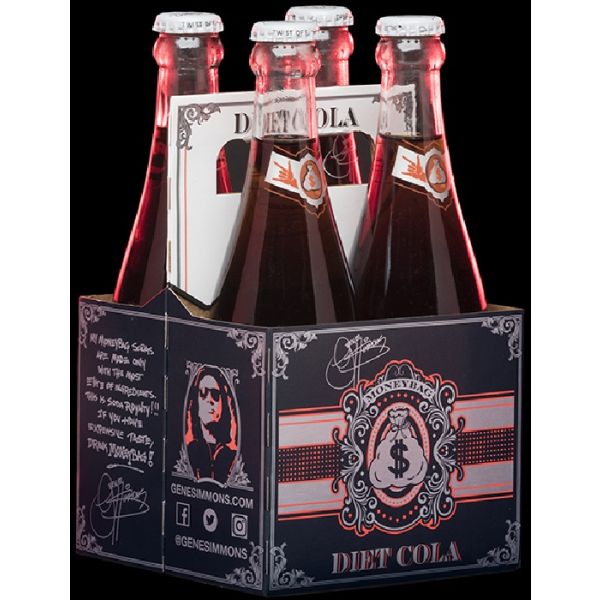 GENE SIMMONS MONEYBAG: Soda Diet Cola 4 Pack, 46 oz