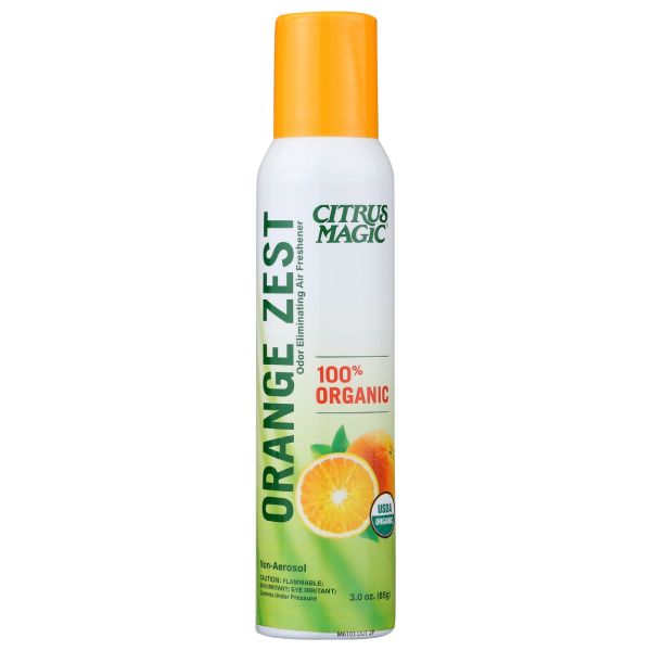 CITRUS MAGIC: Air Freshener Orange Zest Organic Spray, 3 oz