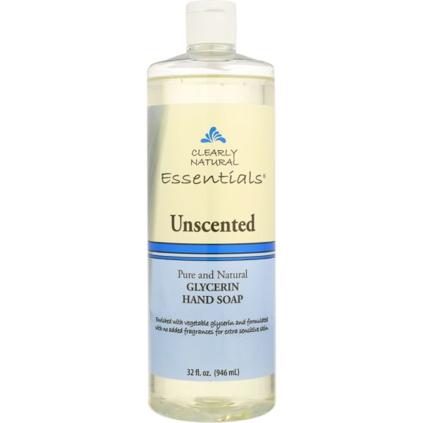 CLEARLY NATURAL: Soap Hand Liquid Glycerin Unscented, 32 oz