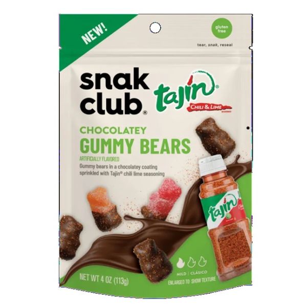 SNAK CLUB: Chocolatey Gummy Bears, 4 oz