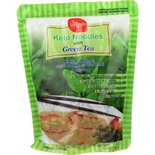 SEA TANGLE: Kelp Noodles with Green Tea, 12 oz