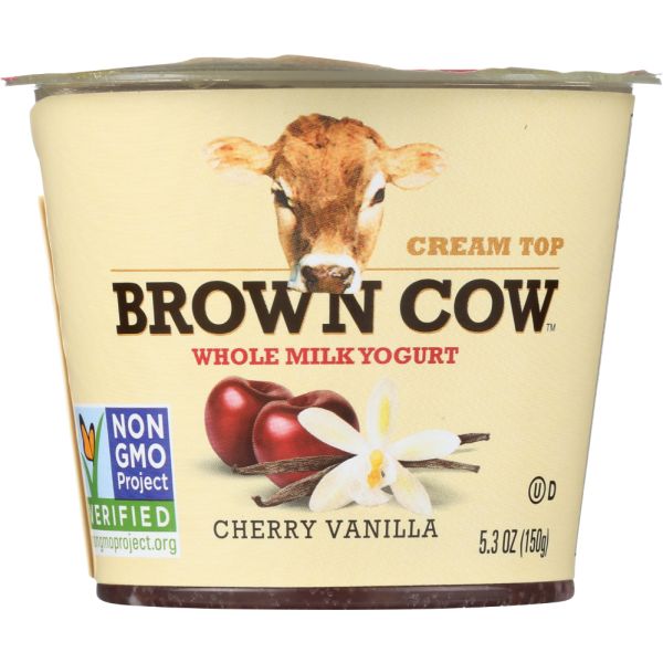 BROWN COW: Yogurt Cherry Vanilla Cherry On The Bottom Cream Top, 5.3 oz
