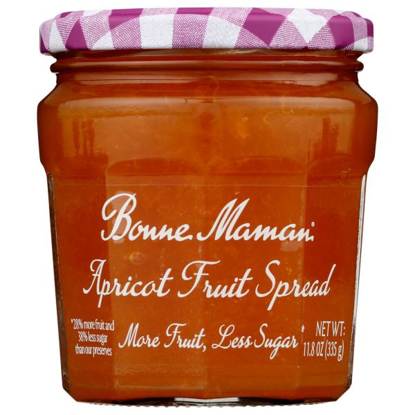 BONNE MAMAN: Fruit Spread Apricot, 11.8 OZ