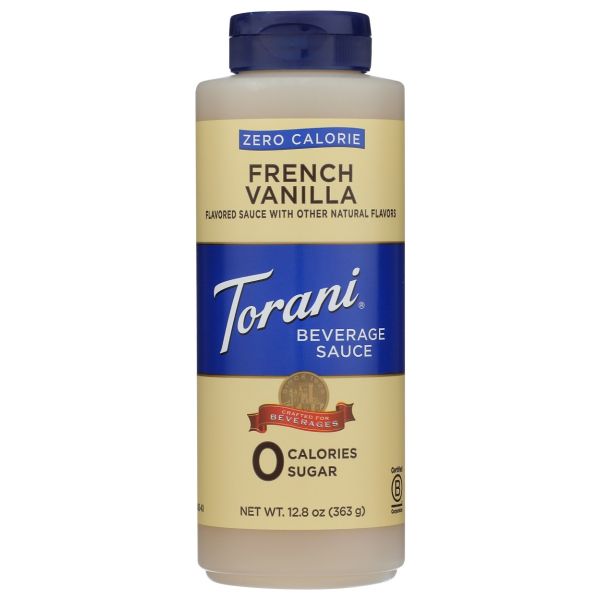 TORANI: Zero Calorie French Vanilla Beverage Sauce, 12.8 fo