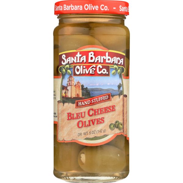 SANTA BARBARA: Olive Bleu Cheese Stuffed Olives, 5 oz