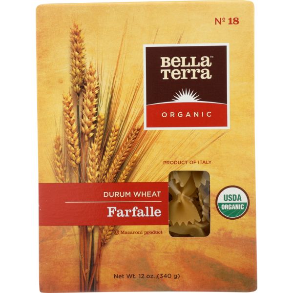 BELLA TERRA: Organic Farfalle Macaroni, 12 oz