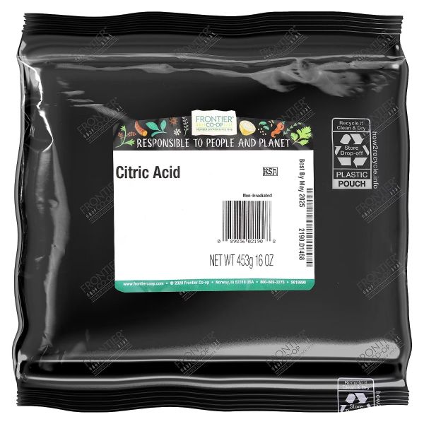 FRONTIER HERB: Citric Acid, 16 oz