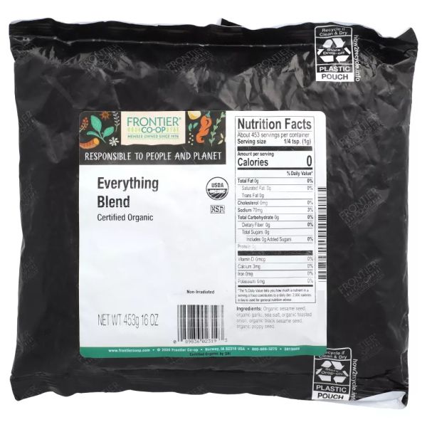 FRONTIER BULK: Organic Everything Blend Seasoning, 16 oz