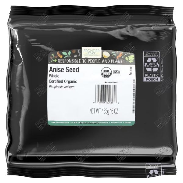 FRONTIER BULK: Whole Anise Seed, 16 oz